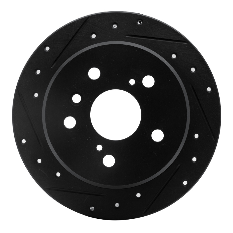 Lexus ES300 Brake Rotor (1) - Rear Left - R1 Concepts - Drill & Slot - Black - `92-`03